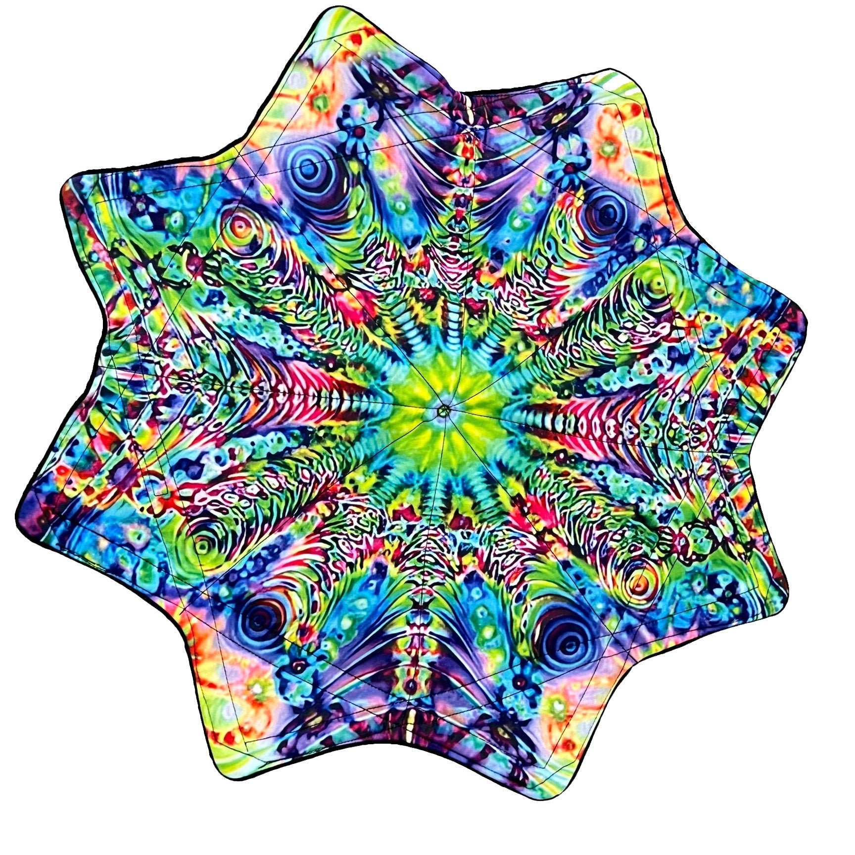 Mougee Classic Flow Star - 27" Diameter - Durable and Vibrant Patterns Mougee