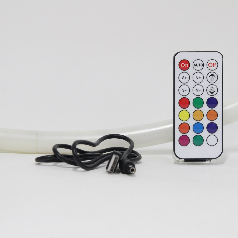 Zeekio 24" Rechargable LED Hoop with Remote - Flow Toy - Multi Color - Collapsible Zeekio