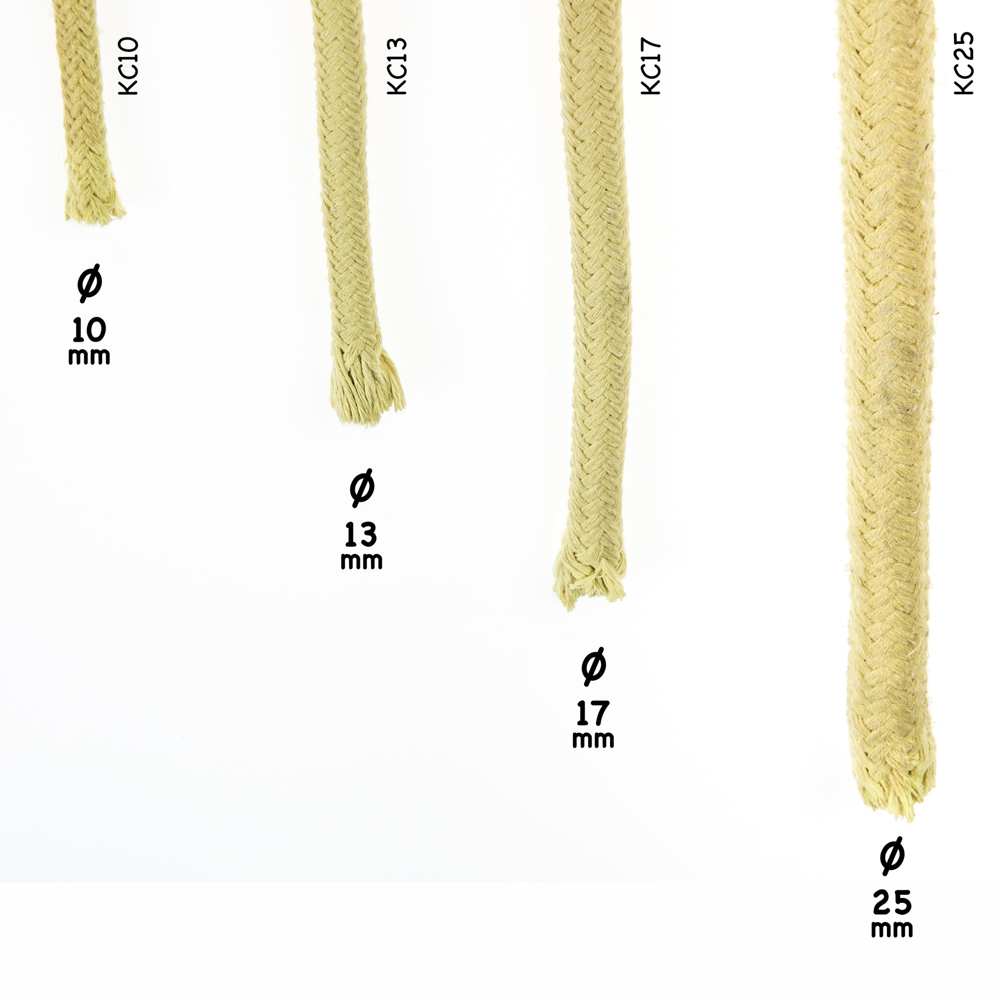 Play Wick Rope made of Kevlar - Fire Toys Replacement Rope- Sold by the Foot