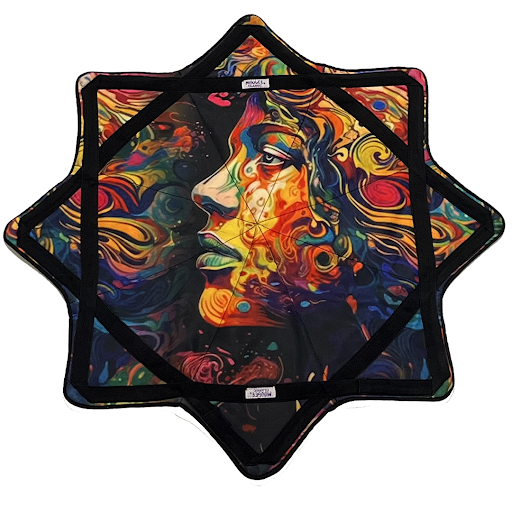 Mougee Classic Flow Star - 27" Diameter - Durable and Vibrant Patterns Mougee