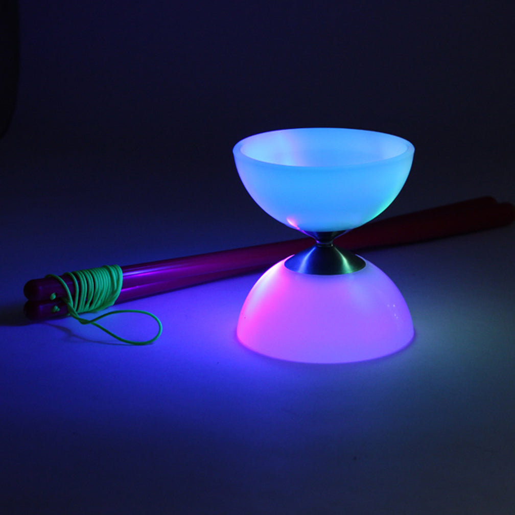 Zeekio Starburst Orbiter Glow in dark and LED Lighted 4" Diabolo Zeekio
