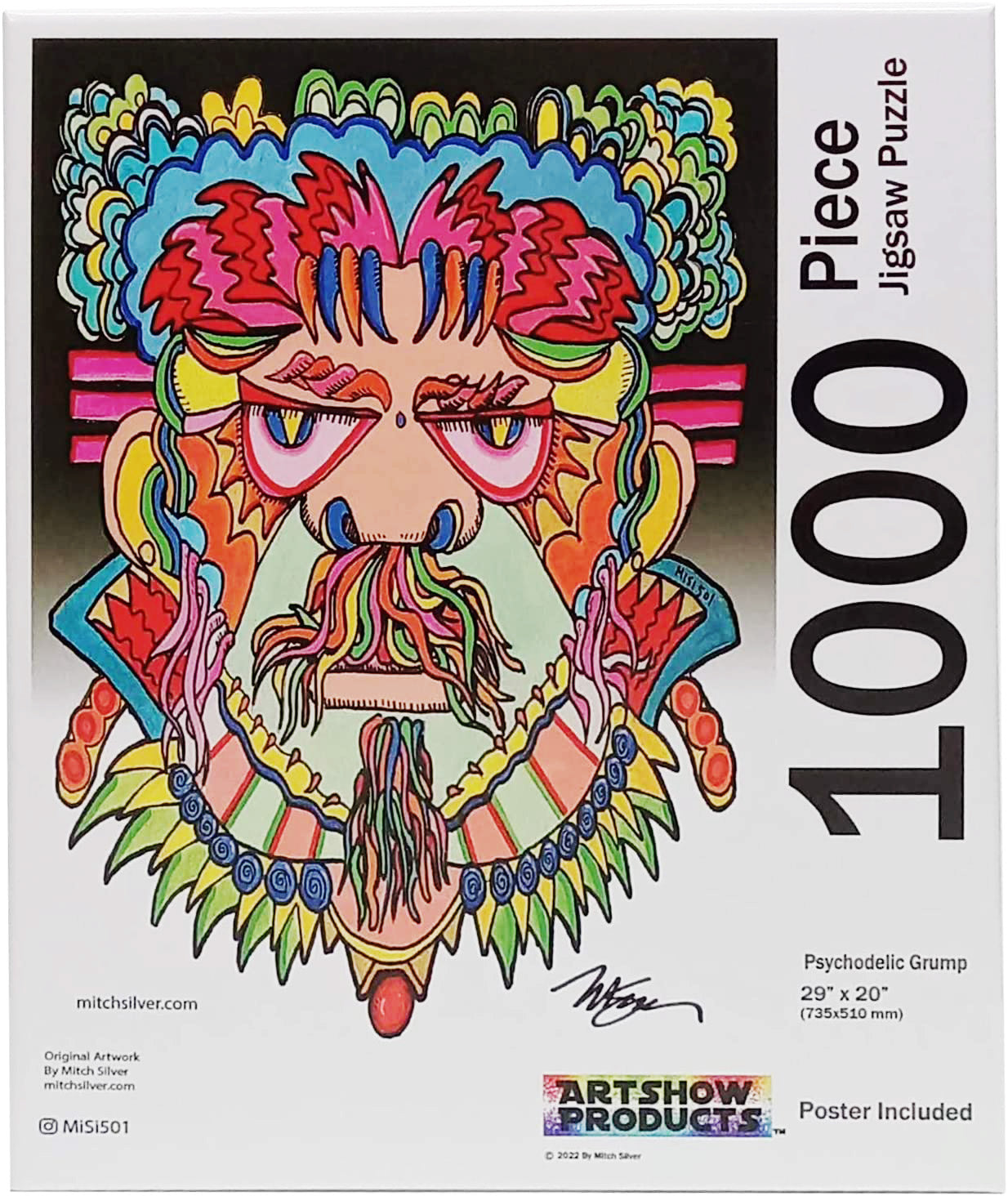 Orig. Artwork by Mitch Silver Premium 1000 Piece Jigsaw Puzzle 29"x 20" misi501 Zeekio