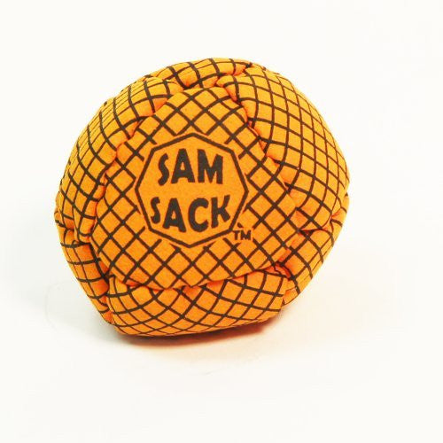 Sam Sack-Series 4-"Yellow Jack" 14 Panel Footbag - Amara Suede -Pellet Fill