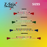 Z-Stix Professional Juggling Flower Sticks-Devil Sticks and 2 Hand Sticks, High Quality, Beginner Friendly - Festival Series Zeekio