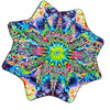 Mougee Classic Flow Star - 27" Diameter - Durable and Vibrant Patterns