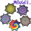 Mougee Classic Flow Star - 27" Diameter - Durable and Vibrant Patterns