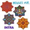 Mougee "Intra" Air Flow Star - Internal Webbing - 27" Diameter - Durable and Vibrant Patterns Mougee