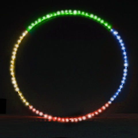Zeekio LED 34" Hoop Rechargeable with Remote - Flow Toy - Ultra Bright Multi Color Light Up Collapsible Zeekio