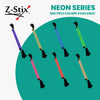 Z-Stix Professional Juggling Flower Sticks-Devil Sticks and 2 Hand Sticks, High Quality, Beginner Friendly - Neon Series Zeekio