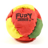 Zeekio Fury 'Furry' Footbag  - 8 Panel Hand Stitched Hacky - Amara Suede  - Sand Filled Sack