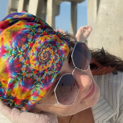 Mougee Head Scarf / Bandana in Fan favorite Mougee Designs- Two Sided Prints. Mougee