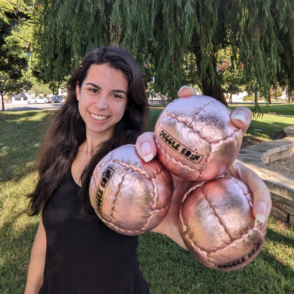 Zeekio Galaxy Special Edition Juggle Erin Juggling Balls - Premium 12 Panel- Leather Juggling Balls - Set of 3