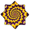 Mougee "Intra" Classic Flow Star - Internal Webbing - 27" Diameter - Durable and Vibrant Patterns Mougee