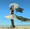 Mougee Silk Fan - For Dance, Festivals, or Just for Fun (Sold Individually)