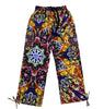 Mougee Festival Pants - Unisex Lightweight Rave Pants - Wide Leg, Adjustable Ankle Ties, Elastic Waist