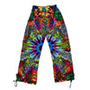 Mougee Festival Pants - Unisex Lightweight Rave Pants - Wide Leg, Adjustable Ankle Ties, Elastic Waist