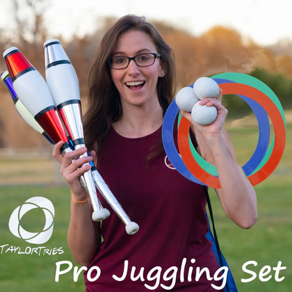 Taylor Tries Adult Juggling Set