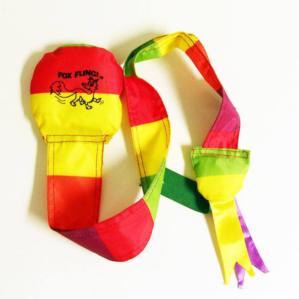 Zeekio Fox Fling Sock Toy - Easy Catch and Throw (multi-color)