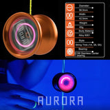 MAGICYOYO Aurora LED Yo-Yo - Solid Color Lights - 6061 Aluminum YoYo
