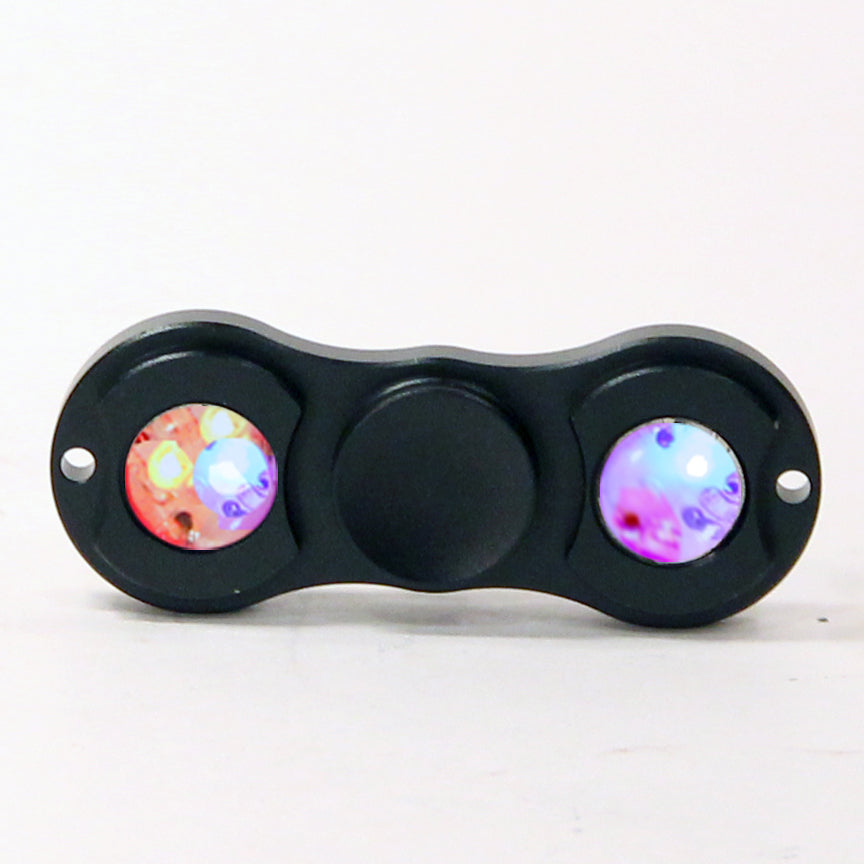 The Zeekio LED Thumb Fidget Spinner with Hybrid Ceramic Bearing (Black)