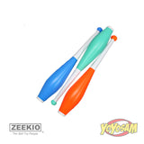 Zeekio Arion Professional Juggling Clubs - Smooth Handle 215g - Set of 3 (Mint Green)