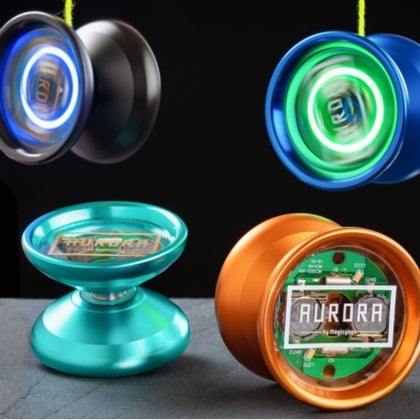 MagicYoYo Aurora LED Yo-Yo - Multi Colored Lights - 6061 Aluminum YoYo