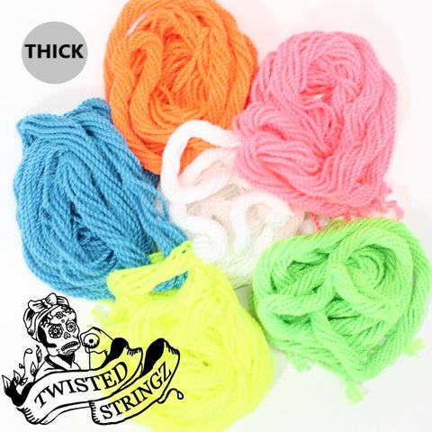 Twisted Stringz Yo-Yo Strings - Polyester - Solid Thick YoYo String - 10 Pack