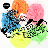 Twisted Stringz Yo-Yo Strings - Polyester - Solid Extra Thick YoYo String - 10 Pack