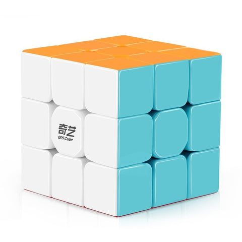 QiYi Puzzle Cube - Warrior W 3x3 Stickerless Cube with Bonus Mini Cube - Speedy QiYi