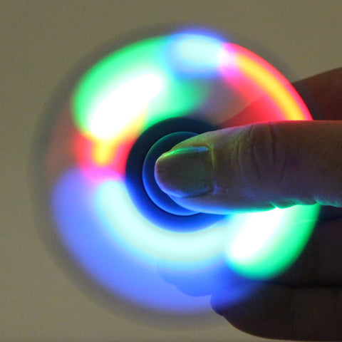 Hand Spinner -LED Tri-Spinner - Fidget Toy (White)
